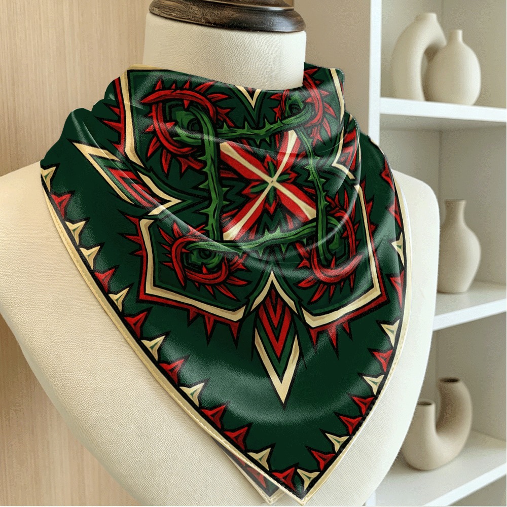 Luxury Bags Green - Pañuelo cuadrado de lujo para mujer