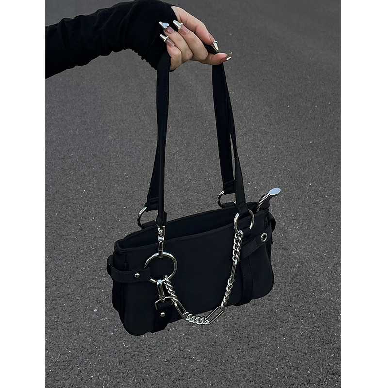 Canvas Tote Designer - Bolso de Hombro Cuadrado Y2K para