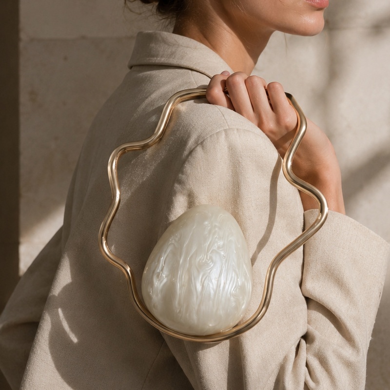 Luxury Bags Online - Bolso de mano mini de acrílico