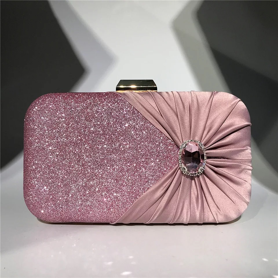 Luxury Bags Green - Bolsos de noche de cristal de