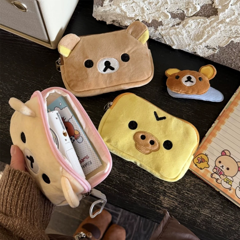 Accordion Wallet Zip - Monedero Kawaii Rilakkumas, Cartera Creativa, Bolsa