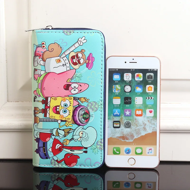 Accordion Wallet Zip - Nueva Cartera Larga de Bob Esponja