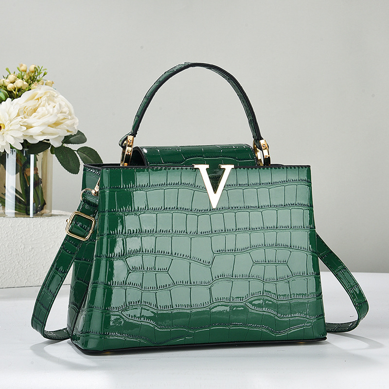 Bolsos de mano de cuero brilla - Luxury Bags Lv reseña y precio