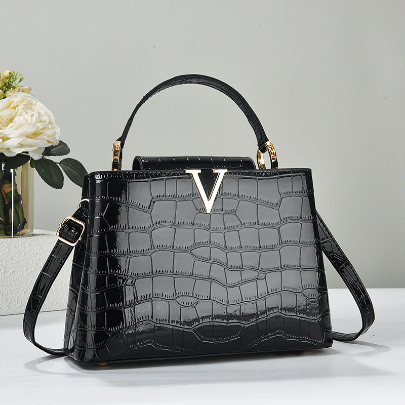 Bolsos de mano de cuero brilla - Luxury Bags Lv reseña y precio