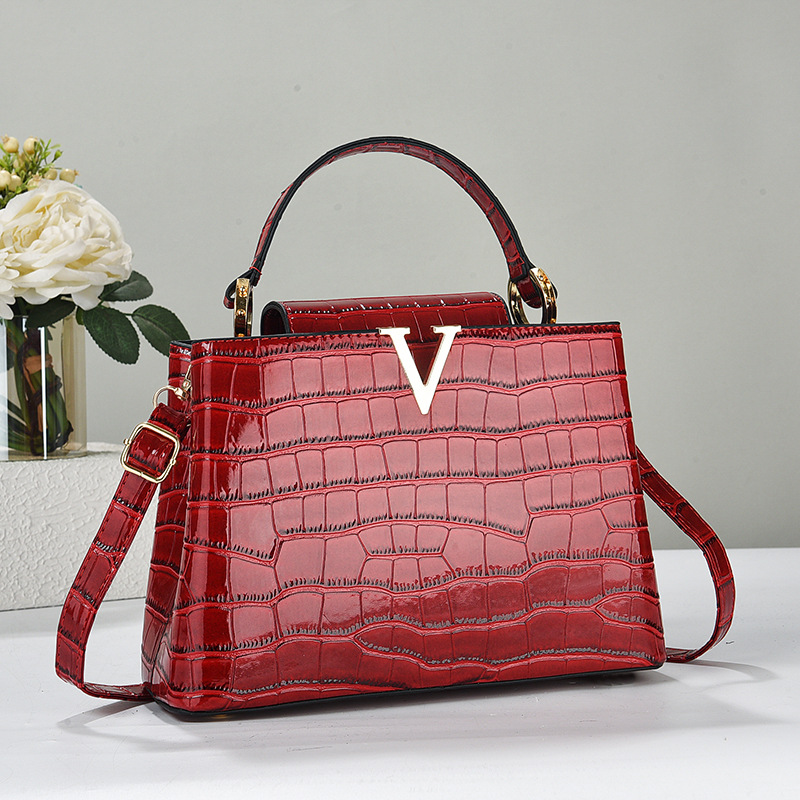 Bolsos de mano de cuero brilla - Luxury Bags Lv reseña y precio