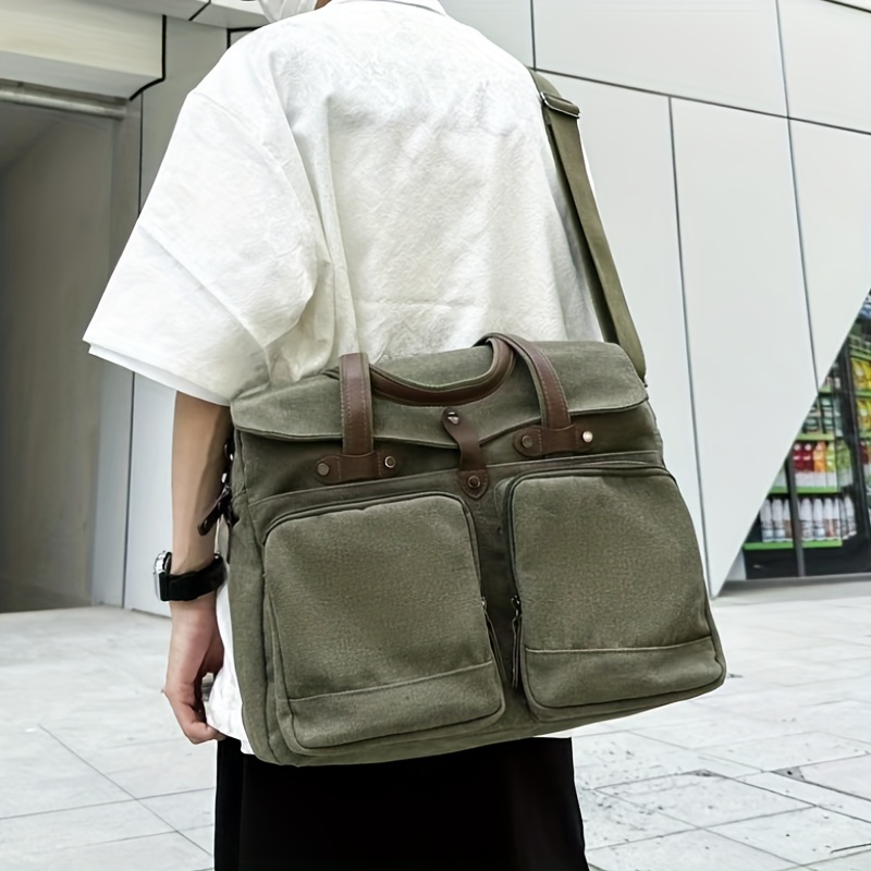 Bolso bandolera de lona con co - Canvas Tote Designer reseña y precio