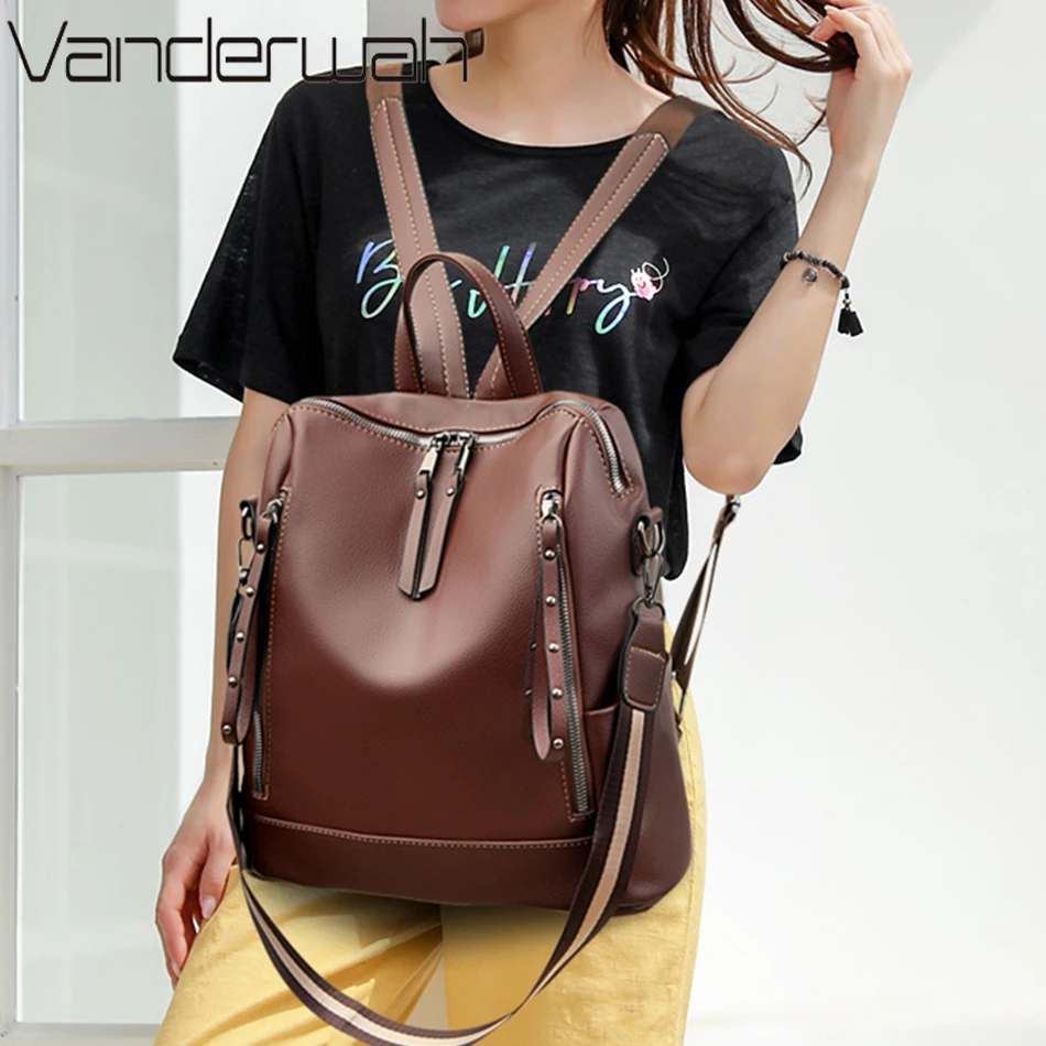 Mochila De cuero suave para es - Luxury Bags Online reseña y precio
