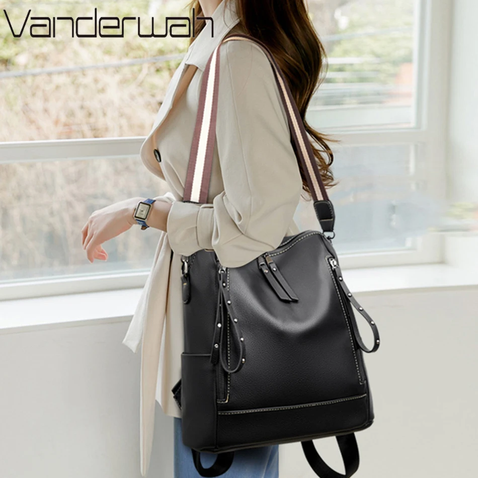 Mochila De cuero suave para es - Luxury Bags Online reseña y precio