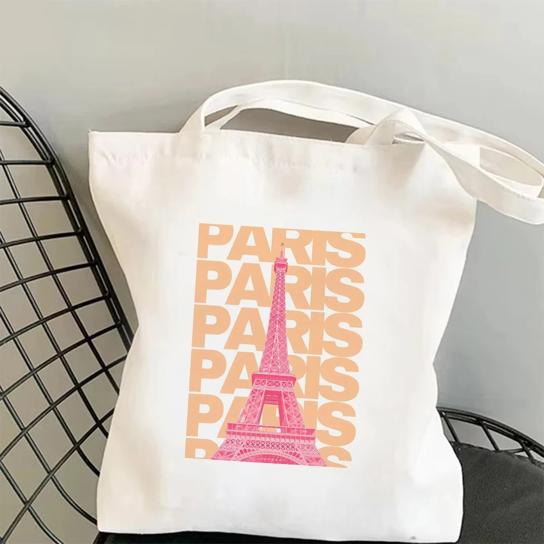 Bolso de mano con gráfico de l - Canvas Tote Designer reseña y precio