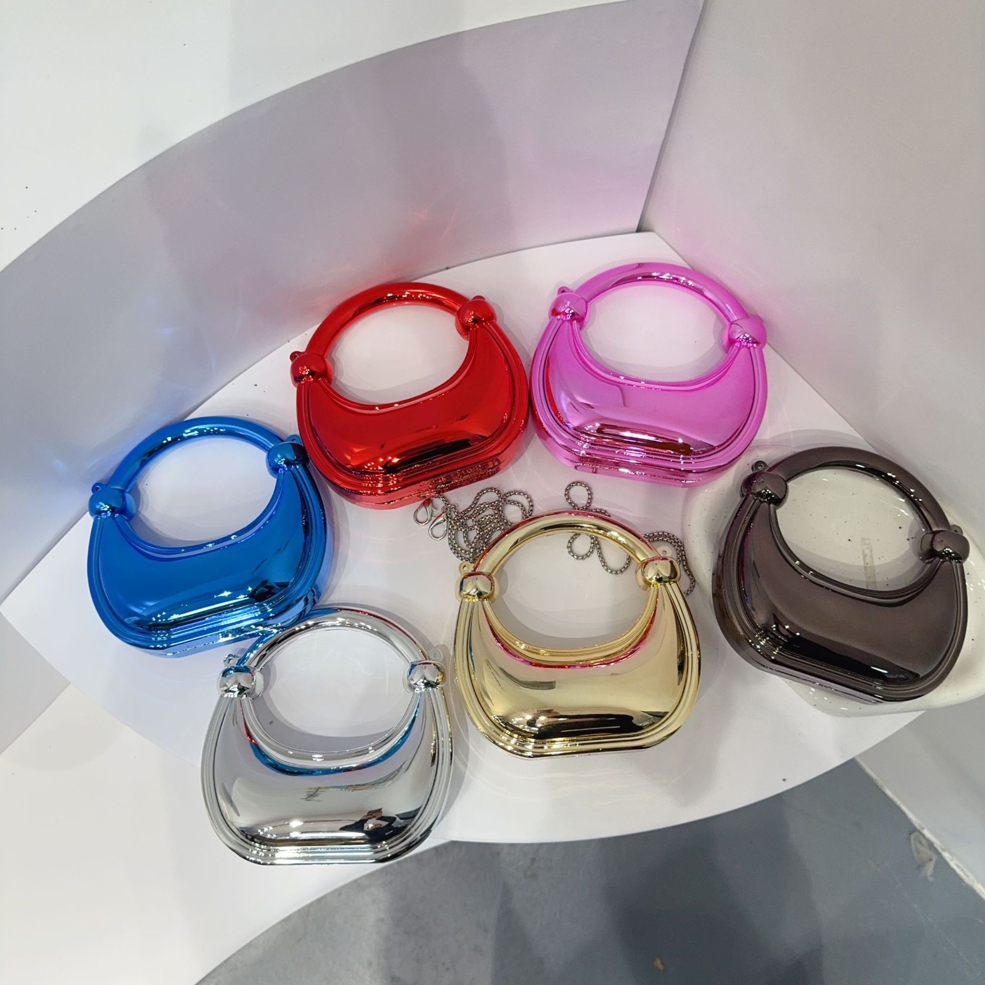 Mini bolso de noche dorado, mo - Luxury Bags Online reseña y precio