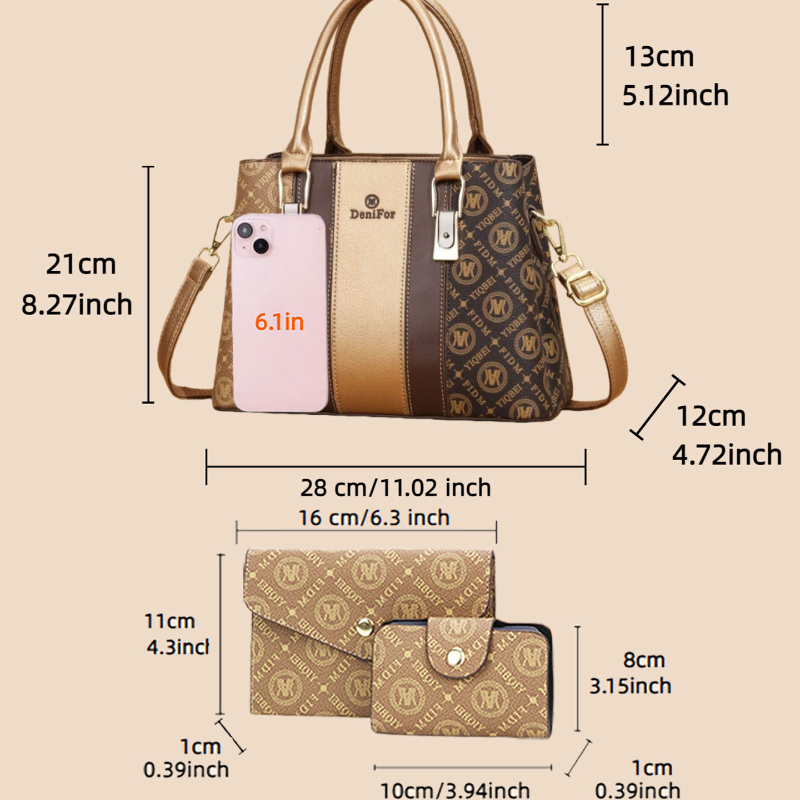 Conjunto de 3 piezas de bolsos - Luxury Bags In reseña y precio