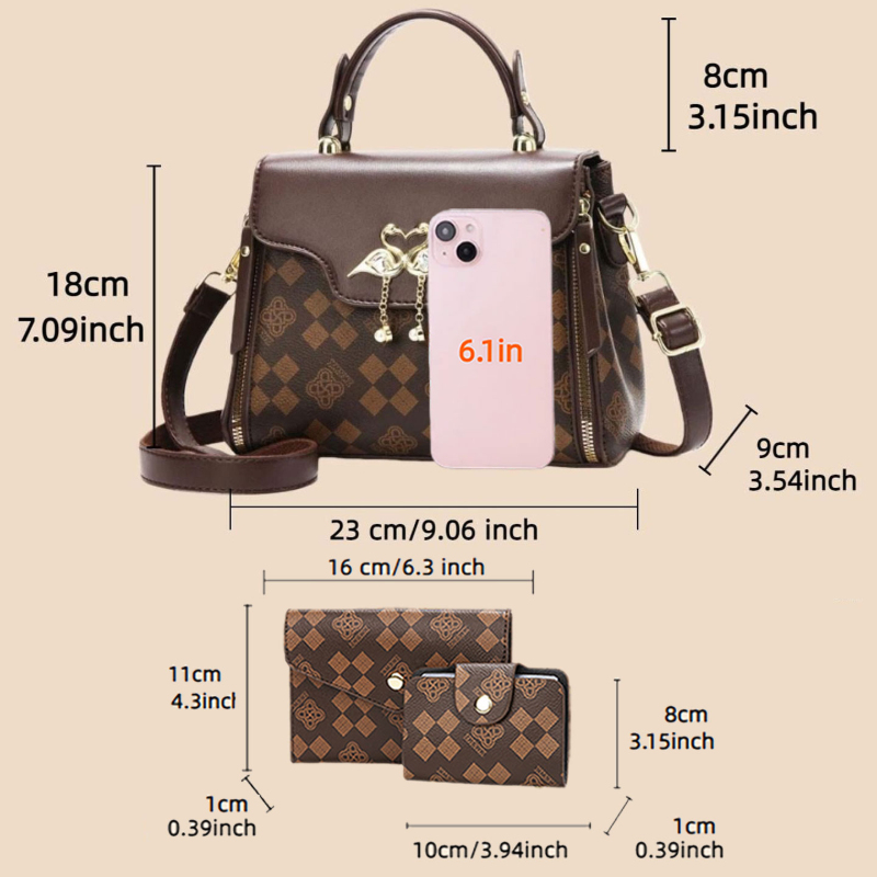 Conjunto de 3 bolsos para muje - Luxury Bags In reseña y precio