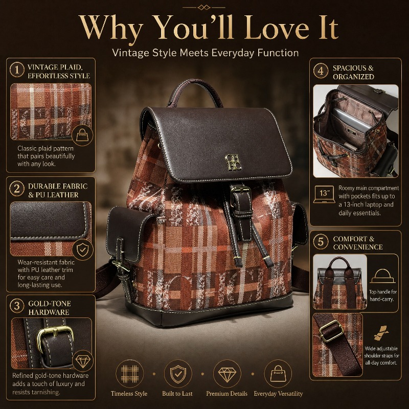 Mochila CHHC de Moda con Bloqu - Luxury Bags In reseña y precio