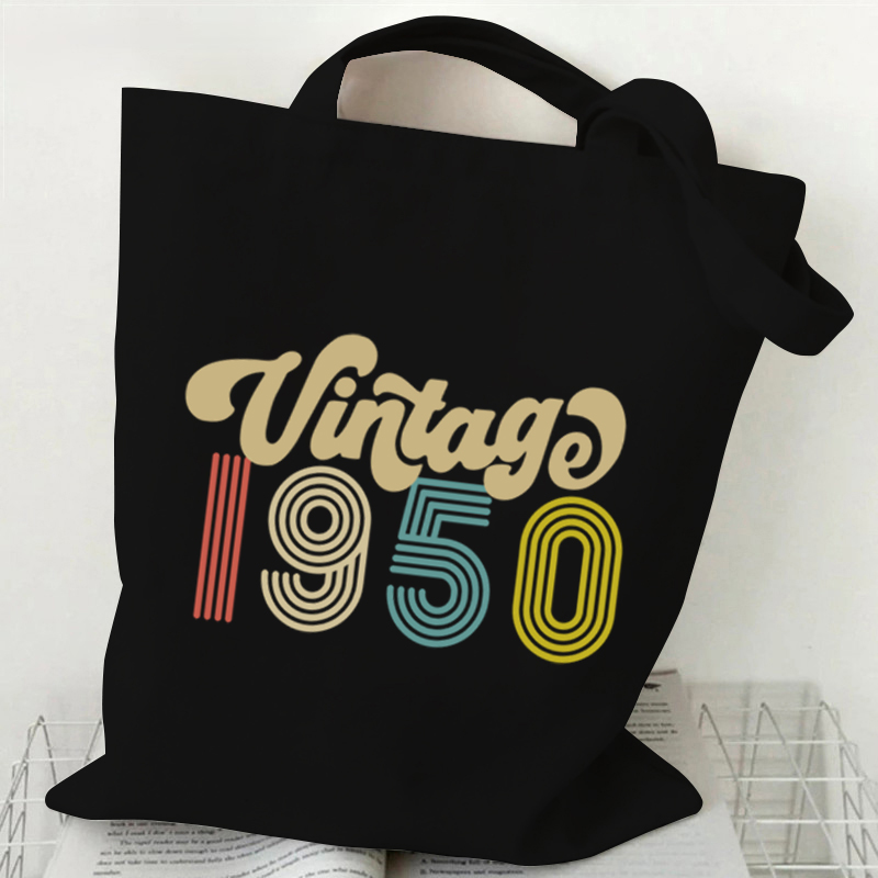 Bolso de lona con patrón Vinta - Canvas Tote Designer reseña y precio