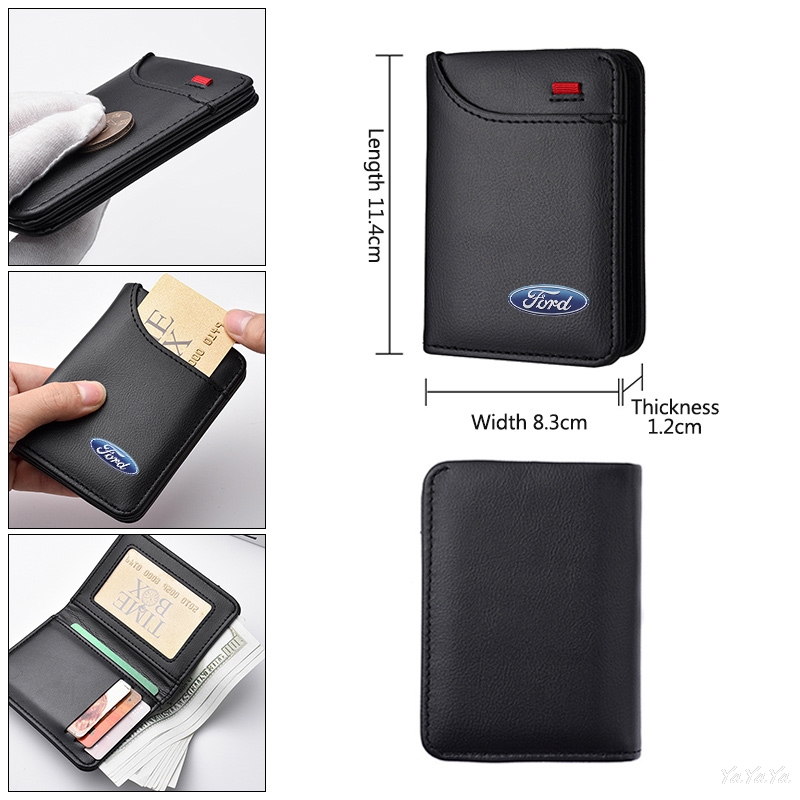 Cartera de cuero para licencia - Accordion Wallet Zip reseña y precio