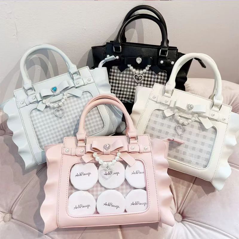 Bolso Harajuku cuadrado rosa I - Accordion Wallet Zip reseña y precio