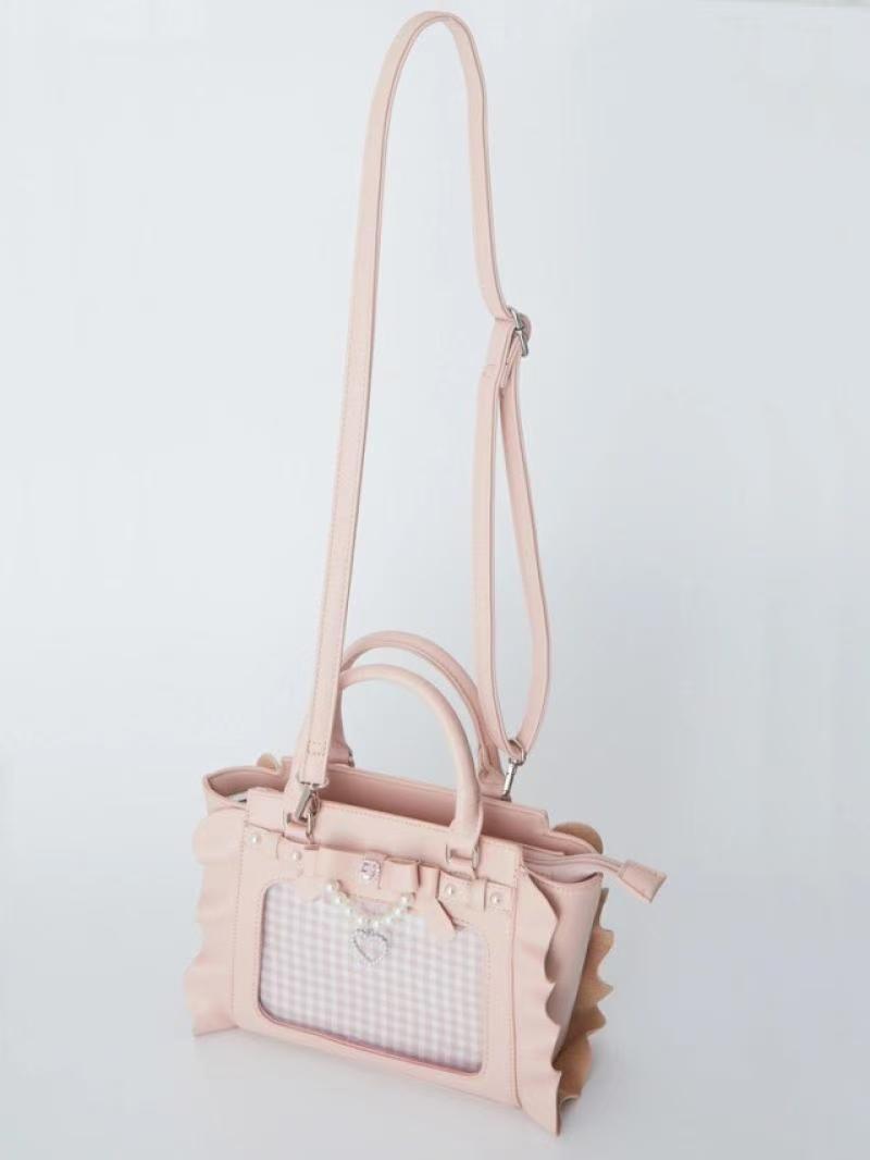 Bolso Harajuku cuadrado rosa I - Accordion Wallet Zip reseña y precio